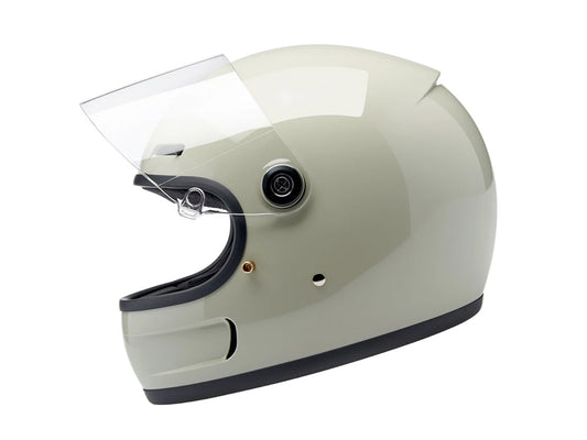 Gringo SV Helmet - Gloss Chalk Grey with ECE R22.06 Compliance