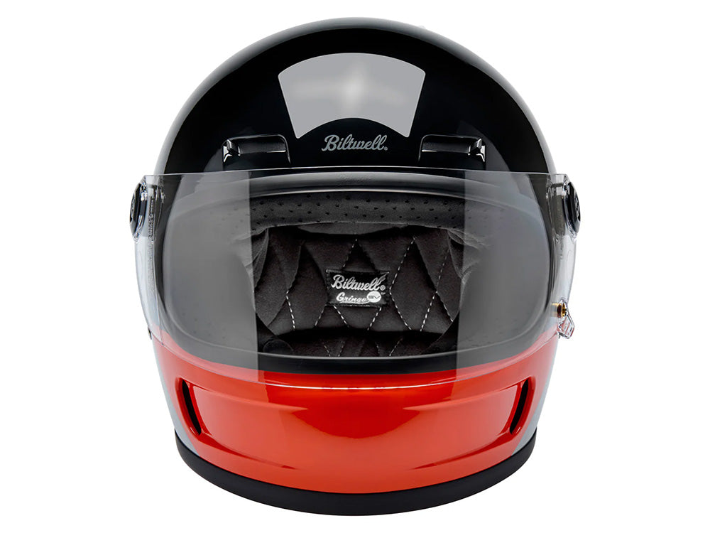 Gringo SV Helmet - Intersection Black, Orange & Grey with ECE R22.06 Compliance