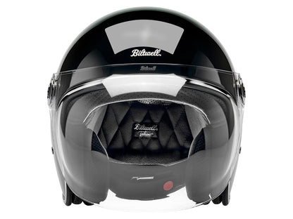 Tahoe Open Face Helmet - Gloss Black with ECE R22.06 Compliance