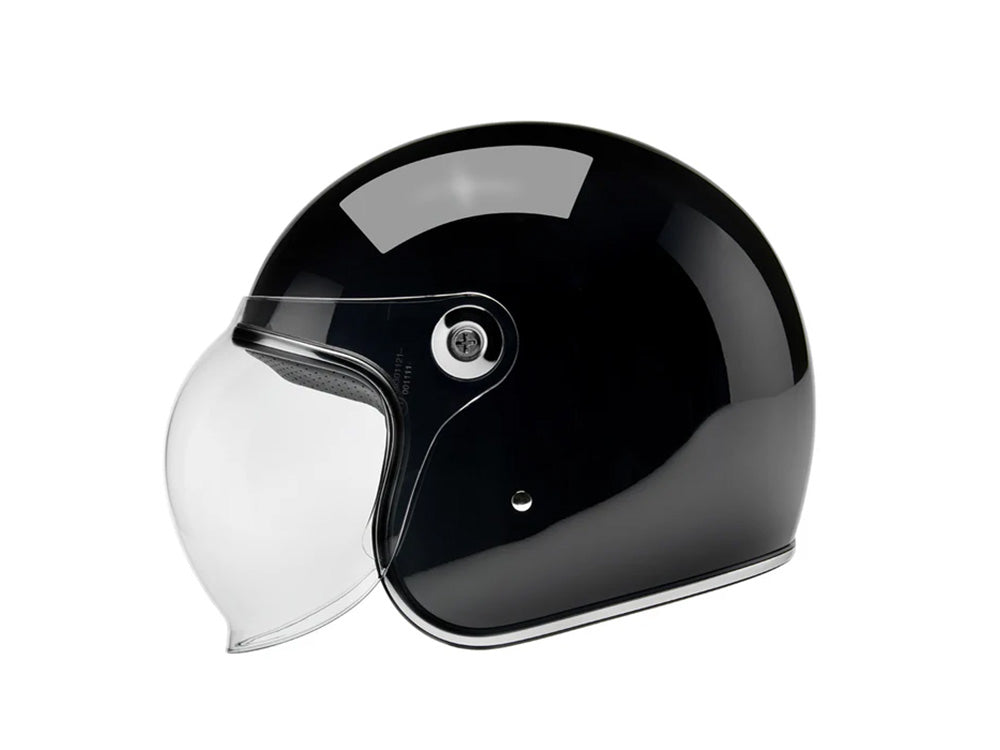 Tahoe Open Face Helmet - Gloss Black with ECE R22.06 Compliance