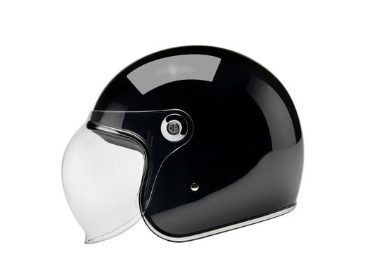 Tahoe Open Face Helmet - Gloss Black with ECE R22.06 Compliance