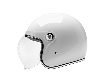 Tahoe Open Face Helmet - Gloss White with ECE R22.06 Compliance