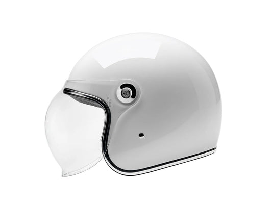 Tahoe Open Face Helmet - Gloss White with ECE R22.06 Compliance
