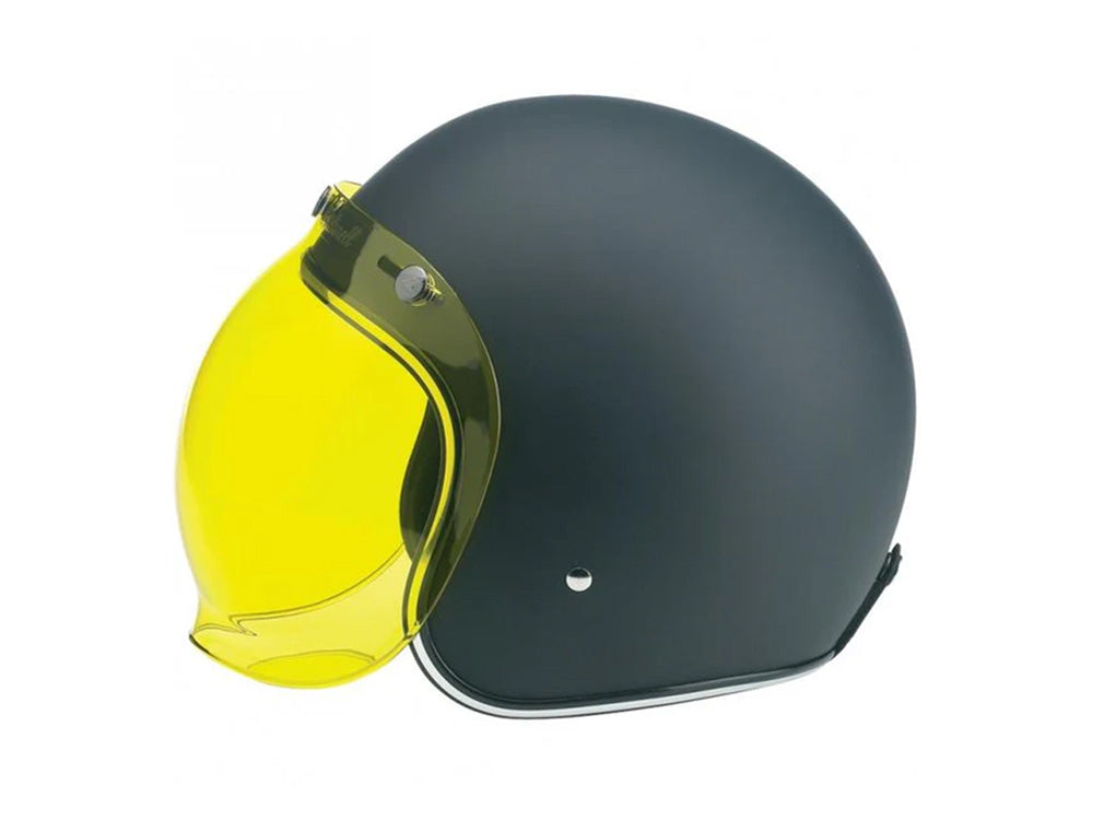 Bubble Shield Visor - Yellow. Fits Gringo Helmets & Most Helmets With 3 Studs Along The Top