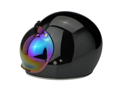 Bubble Shield Visor - Rainbow Mirror. Fits Gringo Helmets & Most Helmets With 3 Studs Along The Top