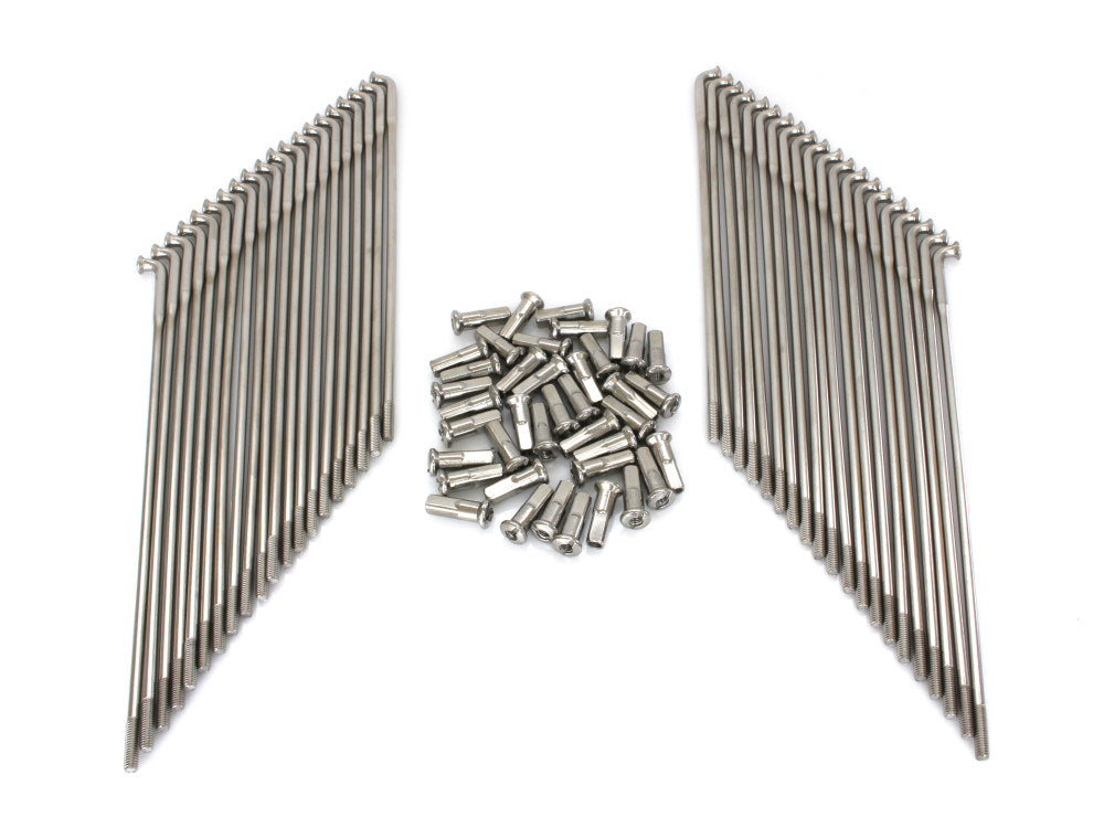 19in. Spokes - Stainless Steel. Fits Original Style H-D Deep Drop Center Rim when used in conjunction with 1997up H-D Style Wide Glide Front Hub.