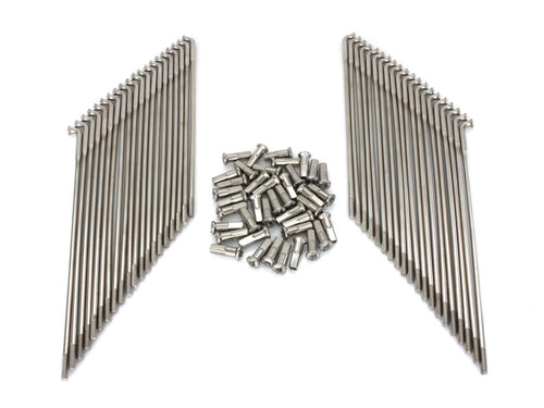 19in. Spokes - Stainless Steel. Fits Original Style H-D Deep Drop Center Rim when used in conjunction with 1997up H-D Style Wide Glide Front Hub.