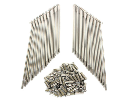 21in. Spokes - Polished Stainless Steel. Fits Original Style H-D Drop Center Rims & Genuine H-D Smooth Profile Rims when used in conjunction with 1997up H-D style Wide Glide Front Hub.