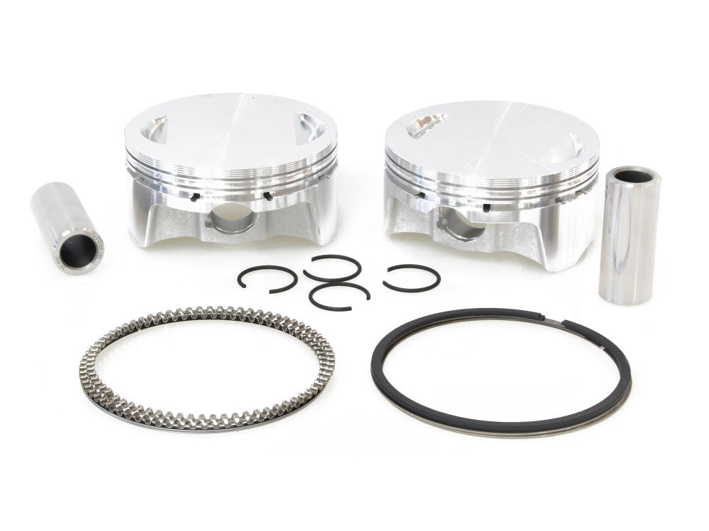 Standard Pistons with 10.25:1 Compression Ratio. Fits Twin Cam 2007-2017 96ci or 103ci to 107ci Big Bore Conversion.