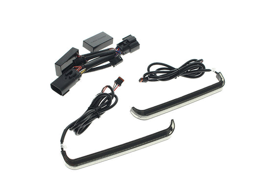 Sequential Low Profile Bagz Saddlebag Lights. Red Run/Brake, Amber Turn with Smoke Lens. Fits CVO Touring 2023-2025, Street Glide & Road Glide 2024-2025, Touring 2025 Only
