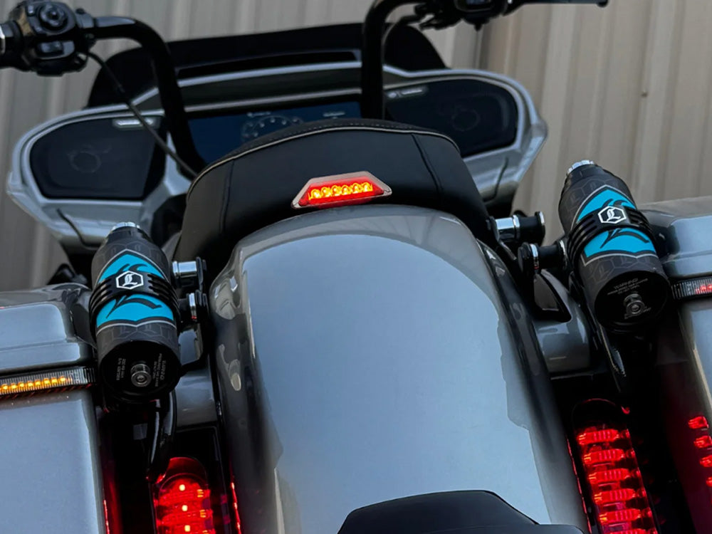 Seat Bolt Mounted Taillight - Black. Fits CVO Touring 2023up, Street Glide & Road Glide 2024up