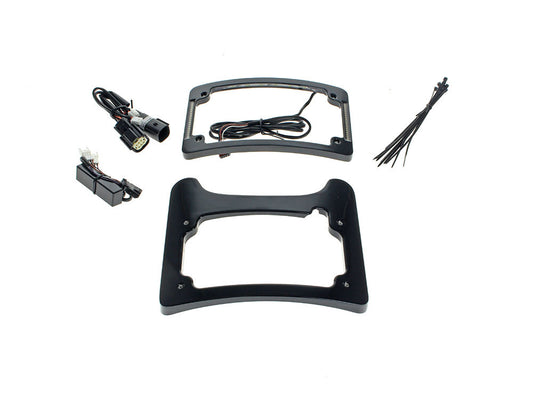Turn Signal Eliminator Kit - Black with Red LED's for Brake Lights. Fits Most Touring 2014-2024
