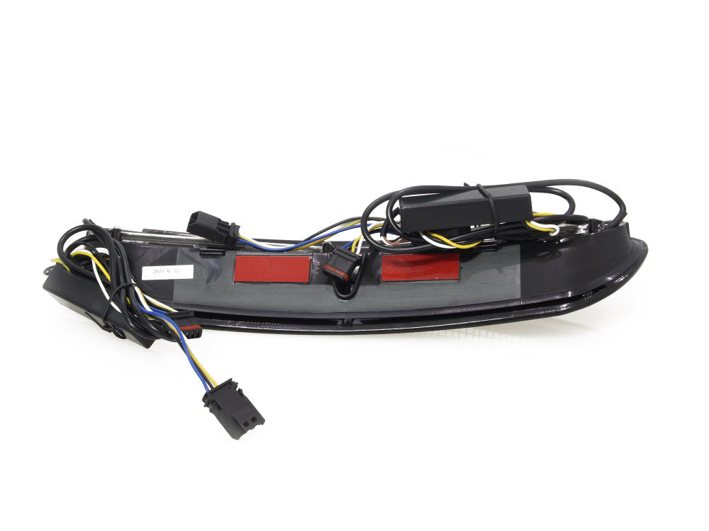 LED Batwing Vent Insert With Amber & White LED's - Black. Fits Touring 2014-2023