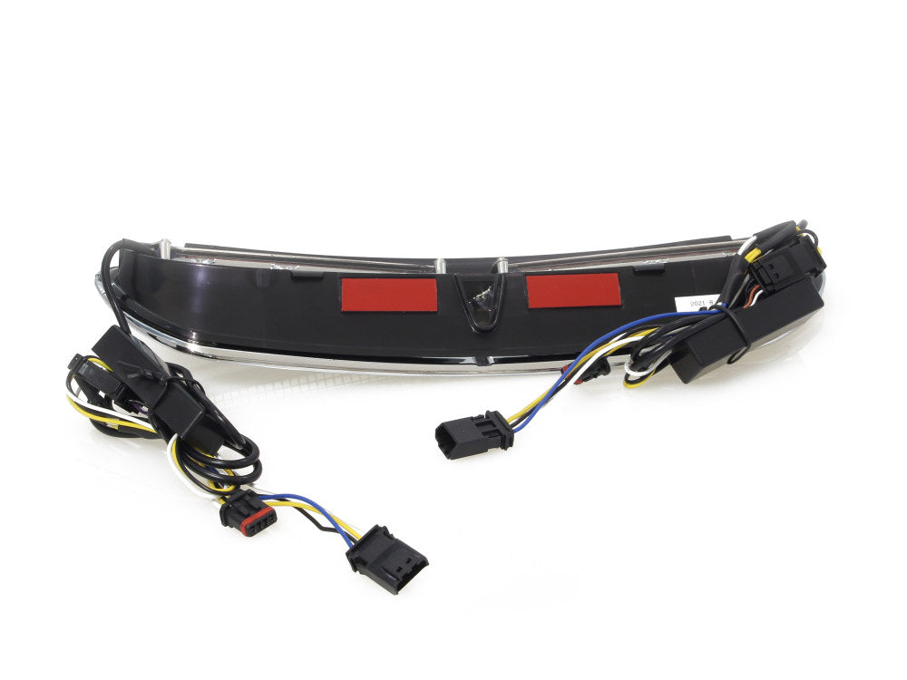 LED Batwing Vent Insert With Amber & White LED's - Chrome. Fits Touring 2014-2023