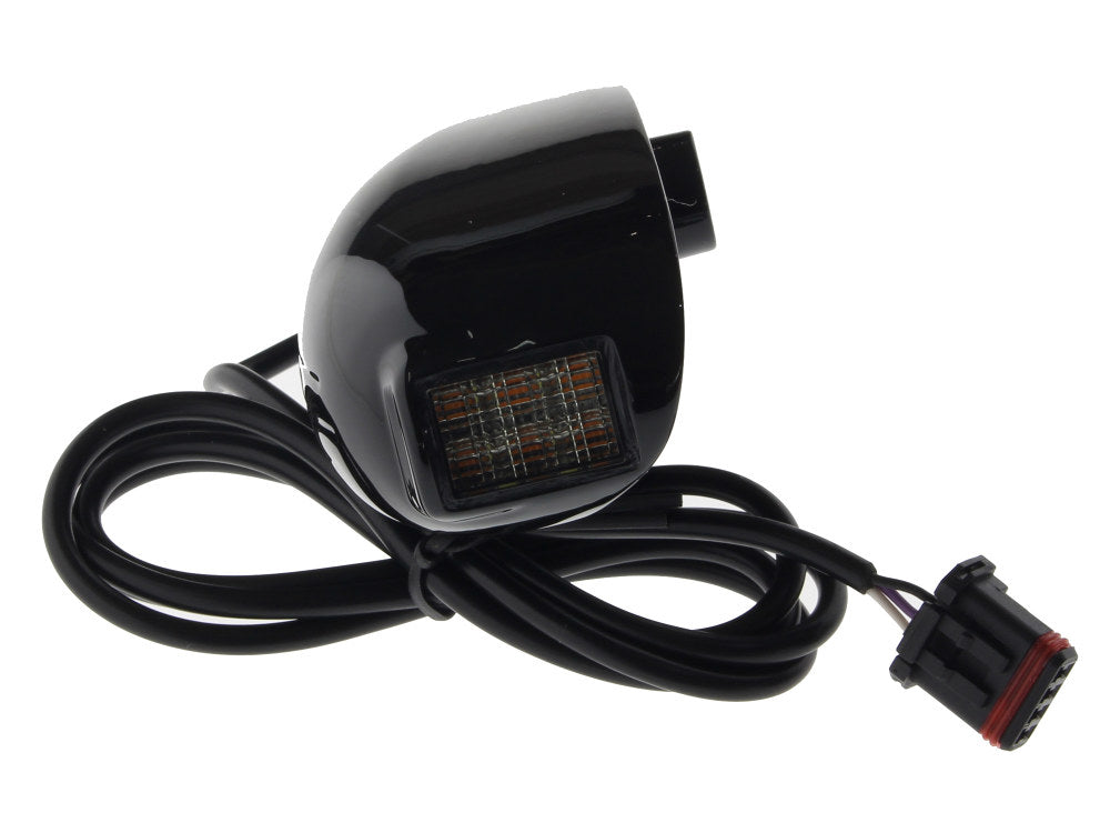 LED Front Dynamic Turn Signals - Black. Fits Road Glide 2015-2023