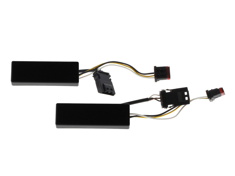 LED Front Dynamic Turn Signals - Black. Fits Road Glide 2015-2023