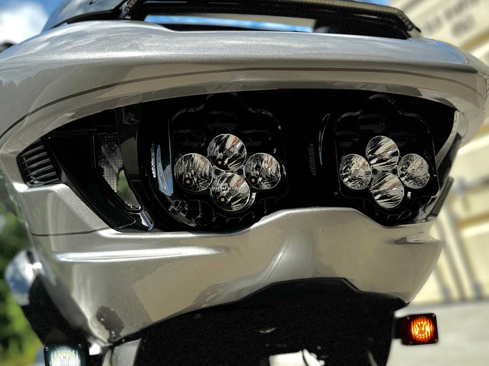 Shark Demon® 2 LED White/White Lighting Kit. Fits CVO Road Glide 2023up, Road Glide 2024up & CVO Road Glide ST 2024up
