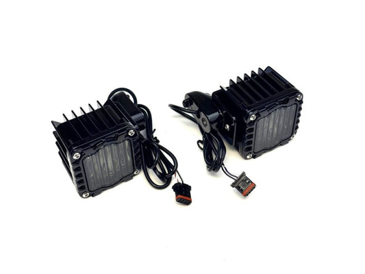 Shark Demon LED Turn Signals - Black. Fits Low Rider ST 2022up