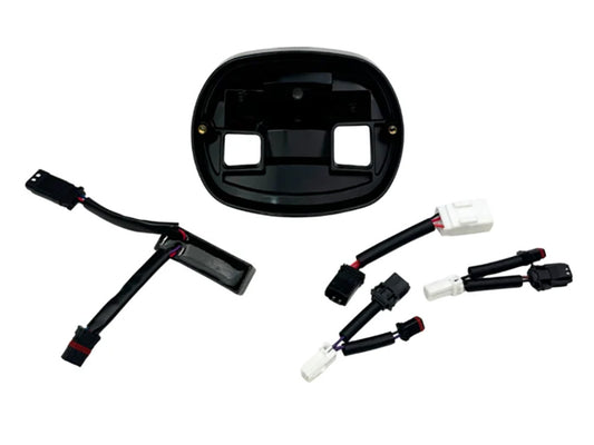 Taillight Base Plate Turn Signal Delete Tail Tidy - Black. Fits Heritage, Low Rider S & ST 2025-2026