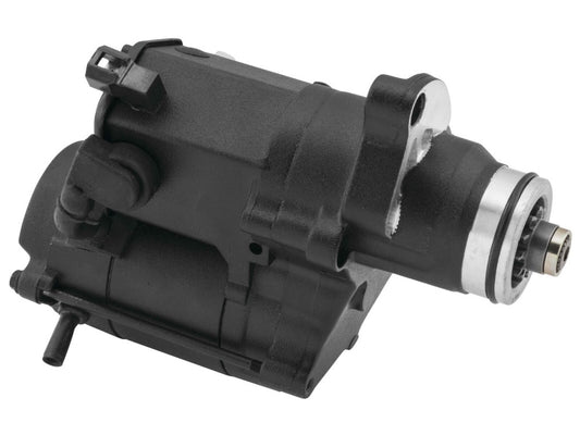 1.6kw Starter Motor - Black. Fits Softail 2007-2017, Dyna 2006-2017 & Touring 2007-2016.