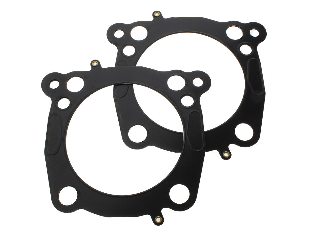 Head & Base Gasket Set. 0.030in. MLS Head Gasket, 0.014in. Base. Fits Touring 2017-2024 & Softail 2018-2024 with OEM 107 to 124 or OEM 114 to 128 & 4.250in. Big Bore Kit.
