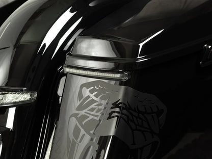 Bag Blades Saddlebag Lights. Red Run & Brake, Amber Turn with Smoke Lens. Fits Touring 2014up.