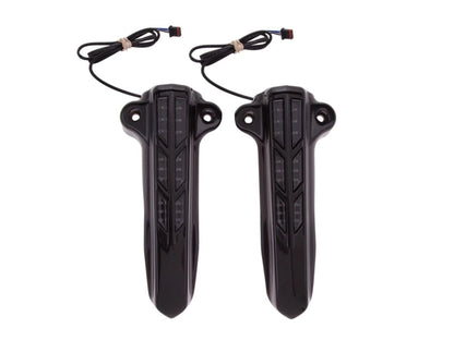 Forkini Lower LED Fork Leg Covers - Black. Fits Touring 2014up