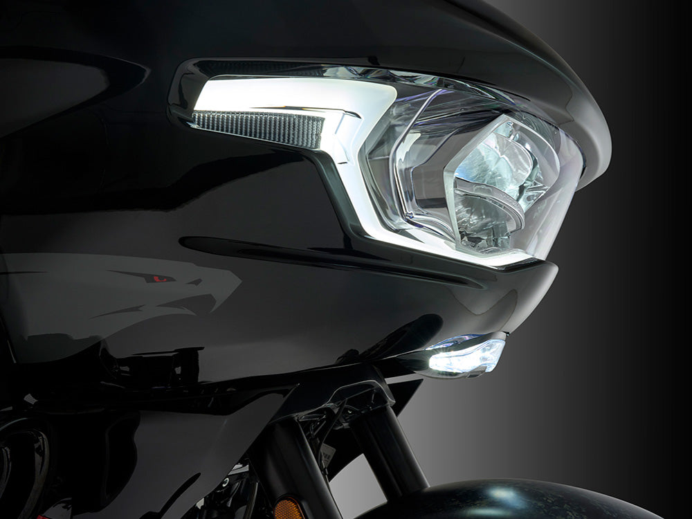 GOAT-E LED Driving Light Bar - Black. Fits CVO Road Glide 2023up & Road Glide 2024up