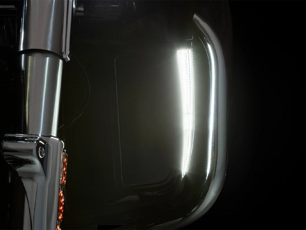 Fang Lower Fairing LED Lights - Black. Fits Touring 2014up with Lower Fairing