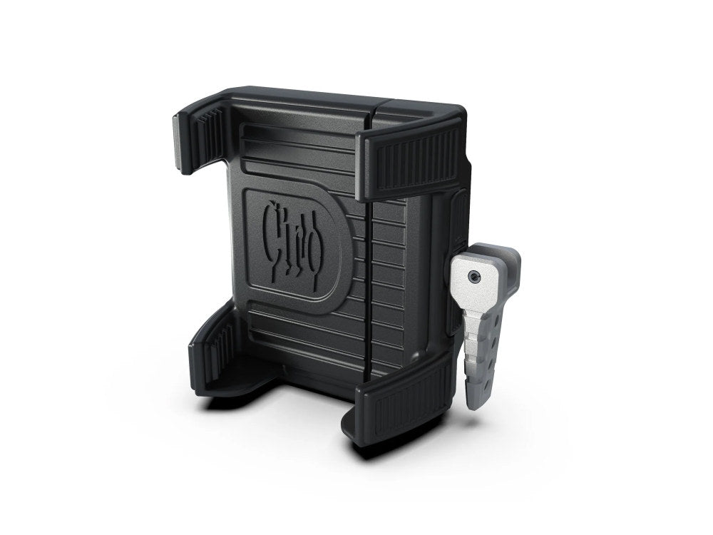 Premium Smartphone / GPS Holder with Charger - Chrome Clamp Suits 1-1/4in. Bars