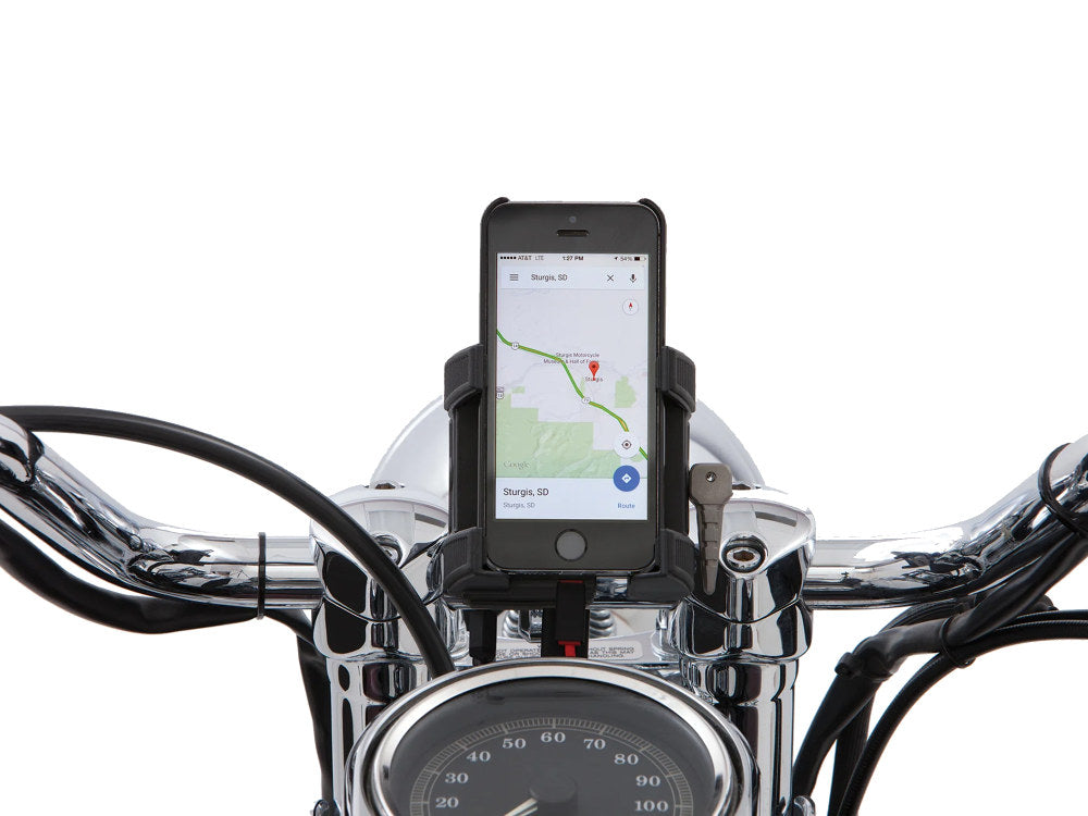 Standard Smartphone / GPS Holder - Black Clamp Suits 7/8-1in. Bars
