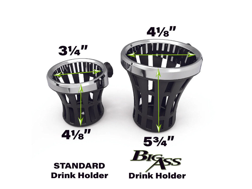 Big Ass Drink Holder with 1in. Clamp - Black