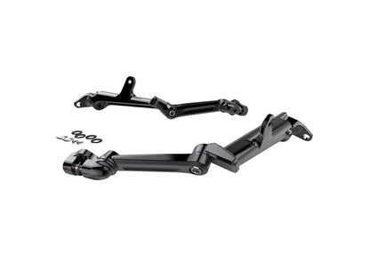 Extended Length Frame Mounted, Adjustable Cruise Arm Highway Peg - Black. Fits Touring 2009up