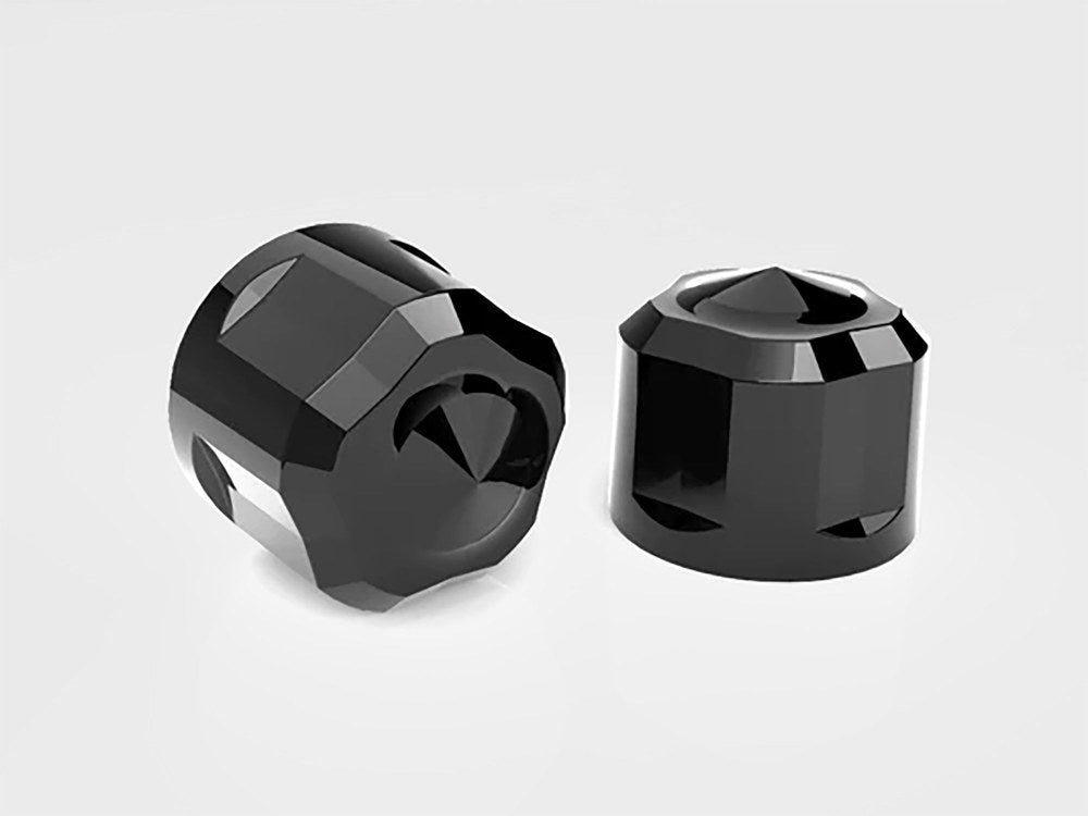Engine, Transmission & Primary Bolt Cover Kit - Black Diamond Cut. Fits Milwaukee-Eight 2017up