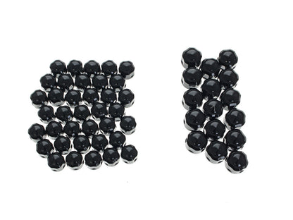 Engine, Transmission & Primary Bolt Cover Kit - Black Diamond Cut. Fits Milwaukee-Eight 2017up