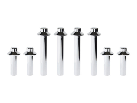 Head Bolts with Polished 12 Point - Chrome. Fits Evo Big Twin 1985-1991, Sportster 1986-1992 & S&S Heads.
