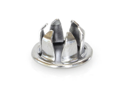 3/8in. (10mm) Hole Plugs - Chrome. Pack of 100.