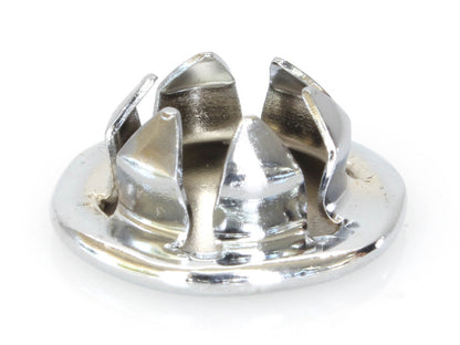 7/16in. (12mm) Hole Plugs - Chrome. Pack of 100.
