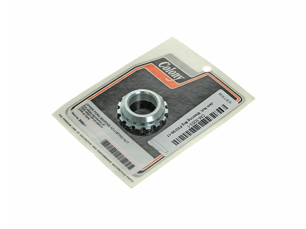 Upper Fork Bearing Adjustment Nut. Fits Dyna 2006-2017