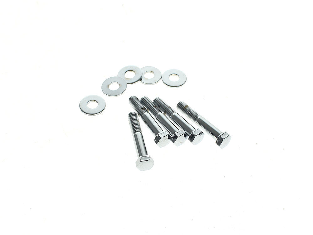 Rear Pulley or Sprocket Bolts - Chrome Hex Head. 7/16in.-14 x 2.50in.