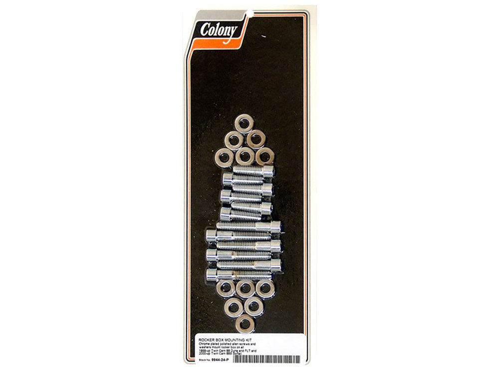 Polished Allen Head Rocker Cover Bolts - Chrome. Fits Twin Cam 1999-2017.