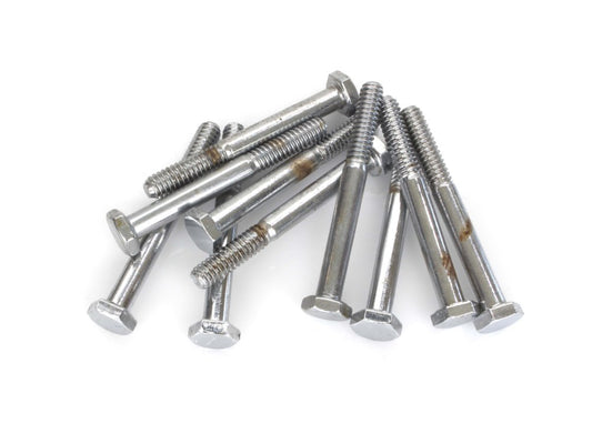1/4-20 x 2-1/4in. UNC Hex Head Bolt - Chrome. Pack 10.