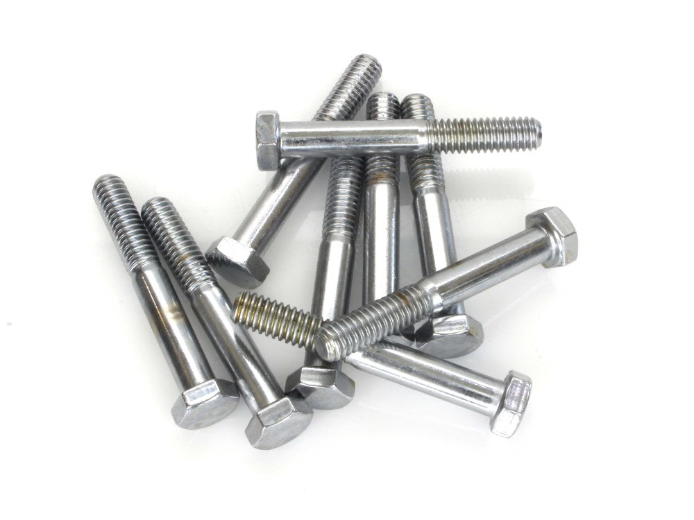 5/16-18 x 2-1/4in. UNC Hex Head Bolt - Chrome. Pack 10.