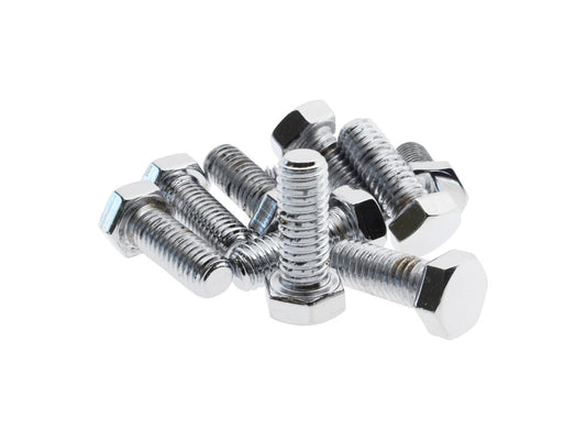 3/8-16 x 1in. UNC Hex Head Bolts - Chrome. Pack 10.