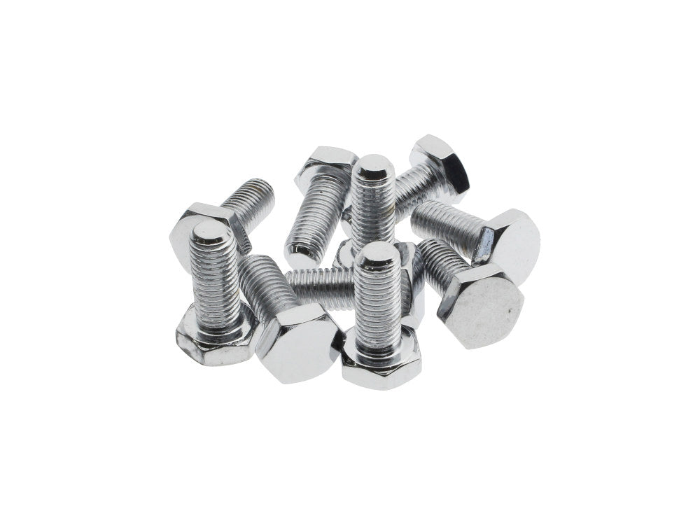 1/4-28 x 5/8in. UNF Hex Head Bolts - Chrome. Pack 10.