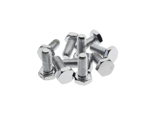 1/4-28 x 5/8in. UNF Hex Head Bolts - Chrome. Pack 10.