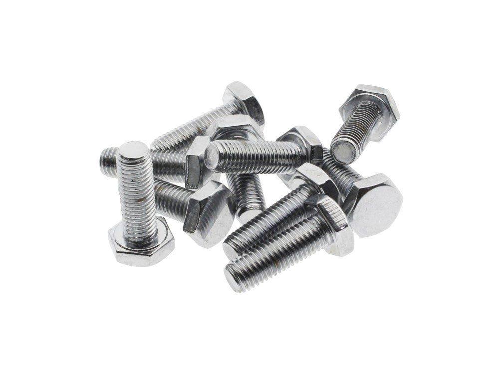 1/4-28 x 3/4in. UNF Hex Head Bolts - Chrome. Pack 10.
