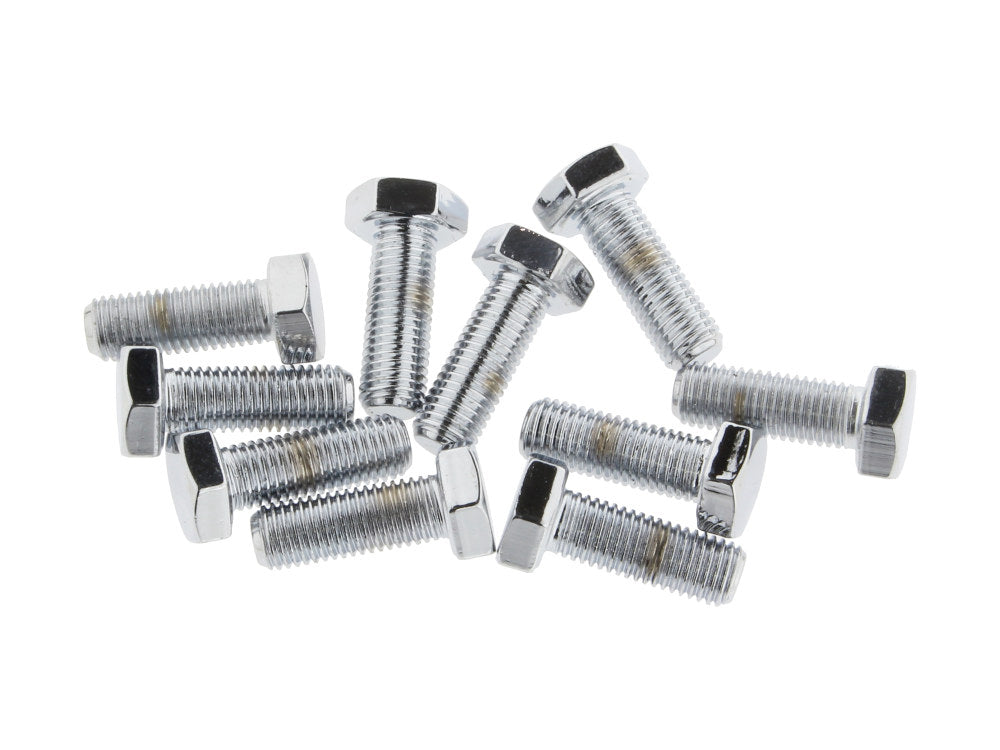 5/16-24 x 7/8in. UNF Hex Head Bolts - Chrome. Pack 10.