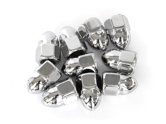 3/8-16 UNC Acorn OEM Style Nuts - Chrome. Pack 10.