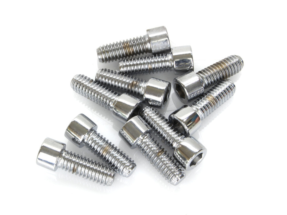 5/16-18 x 7/8in. UNC Polished Socket Head Allen Bolts - Chrome. Pack 10.